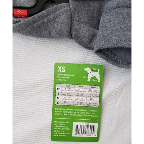 NWT Christmas Pet Gnome Sequin Hoodie Dog/Cat Winter Holiday Sweatshirt Size XS - Picture 5 of 5